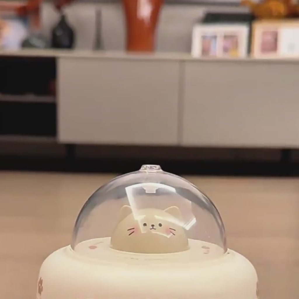 Smart Electric UFO Cat Teaser Toy with Feather